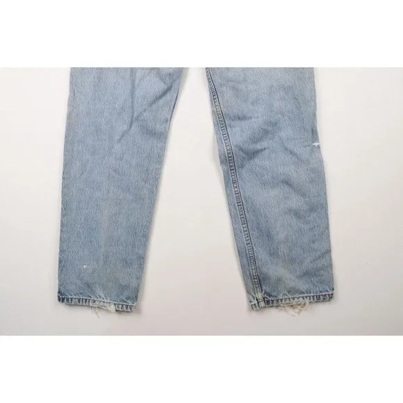 Vintage 90s Levis 550 Orange Tab Mens 32x32 Thrashed Relaxed Fit Denim Jeans
